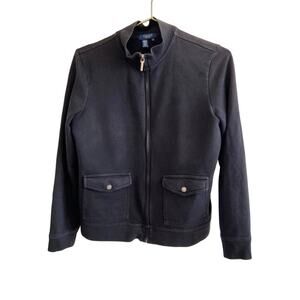 CHAPS by Ralph Lauren Jacket Full Zip Black‎ Women's M